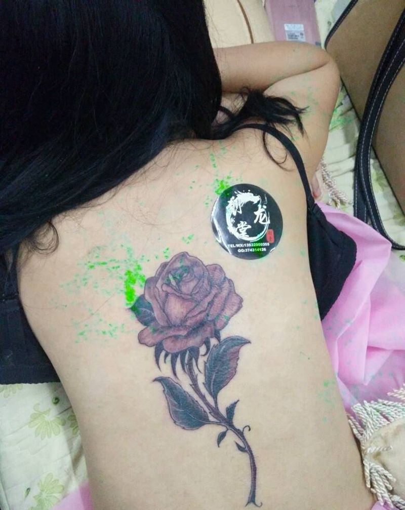 玫瑰花纹身图片