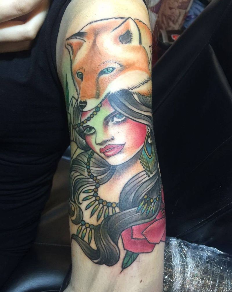 狐仙纹身图片