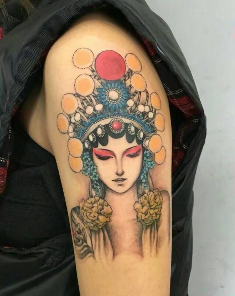 花旦纹身图片