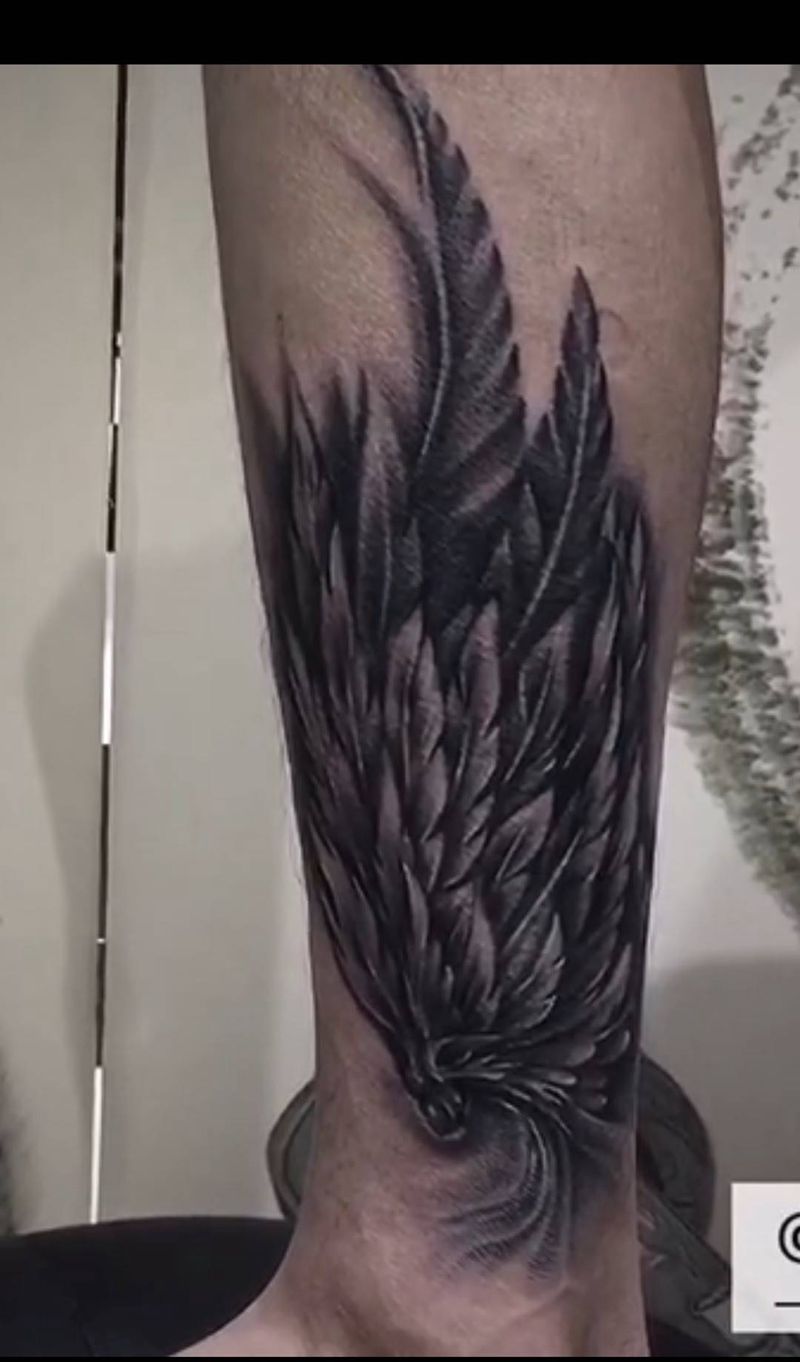 翅膀纹身图片