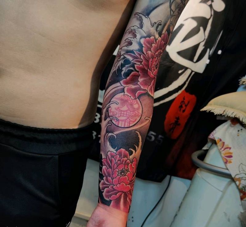 花臂纹身图片_手臂纹身图案