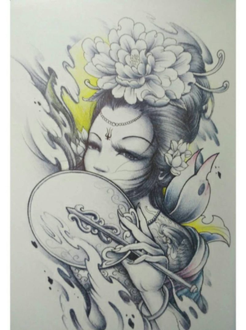 手稿图纹身图片