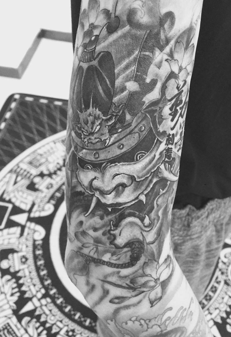 武士纹身图片
