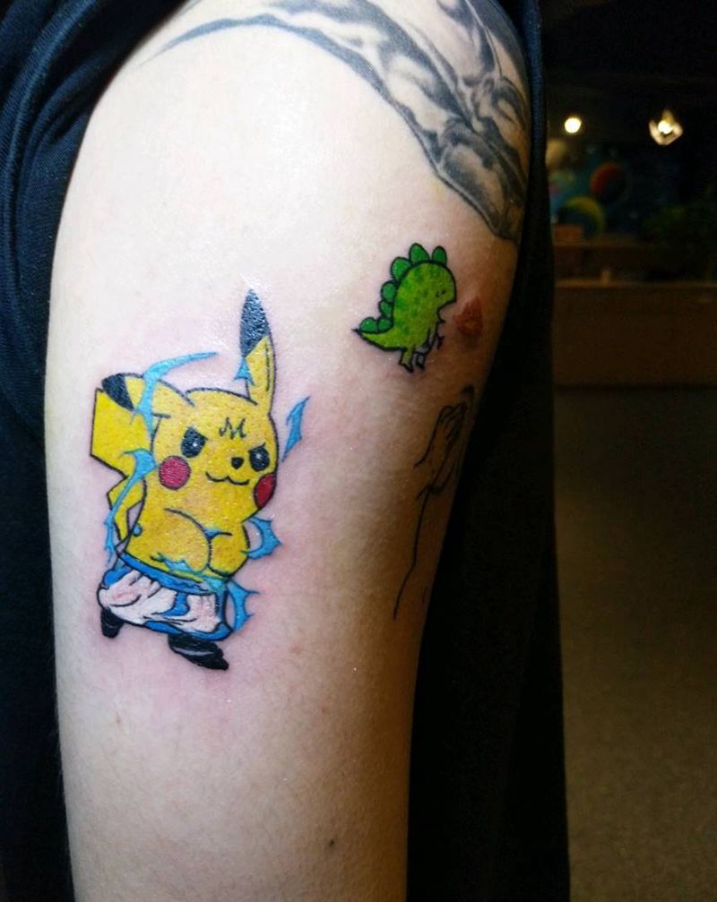 皮卡丘纹身图片