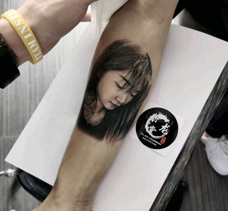 肖像纹身图片_手臂欧美写实纹身图案