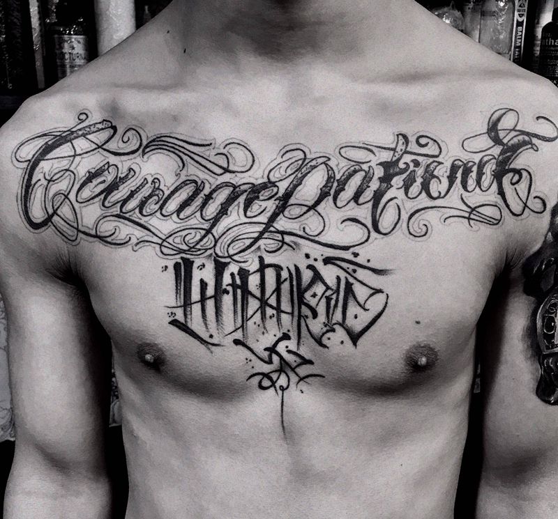 字纹身图片