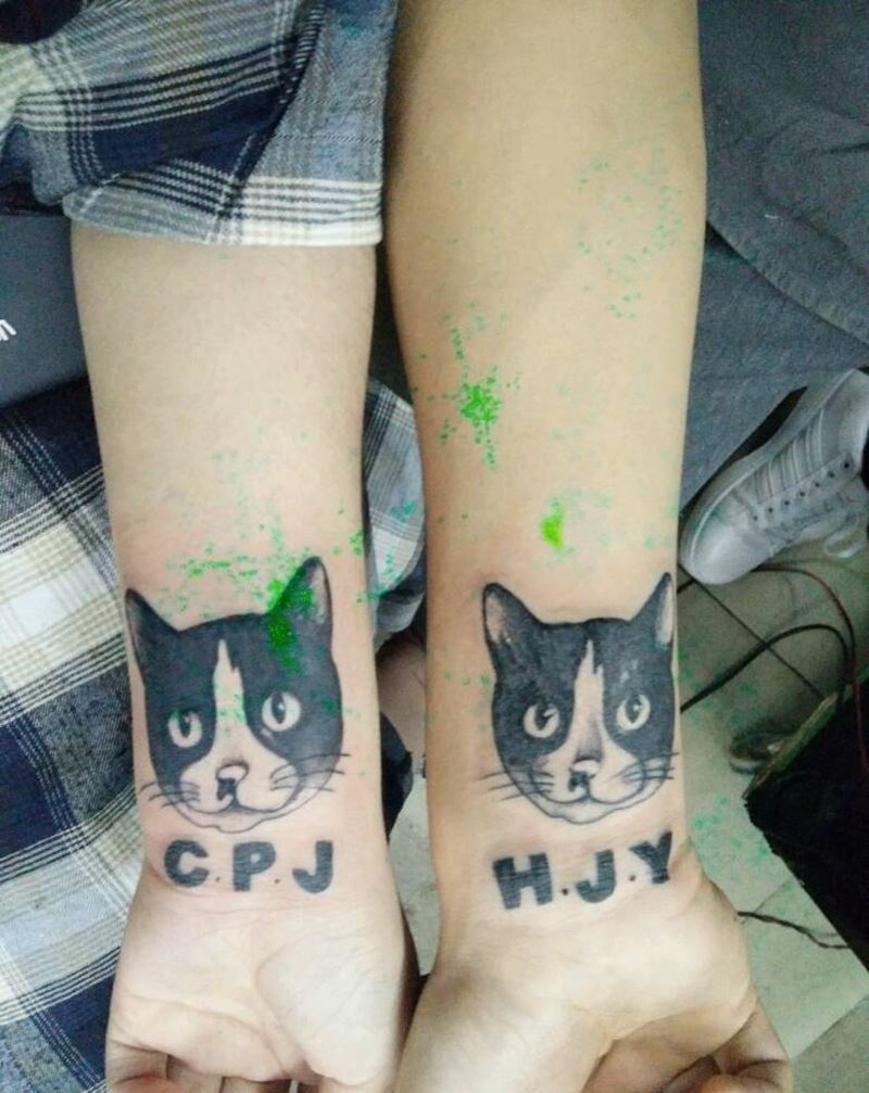 小猫咪纹身图片