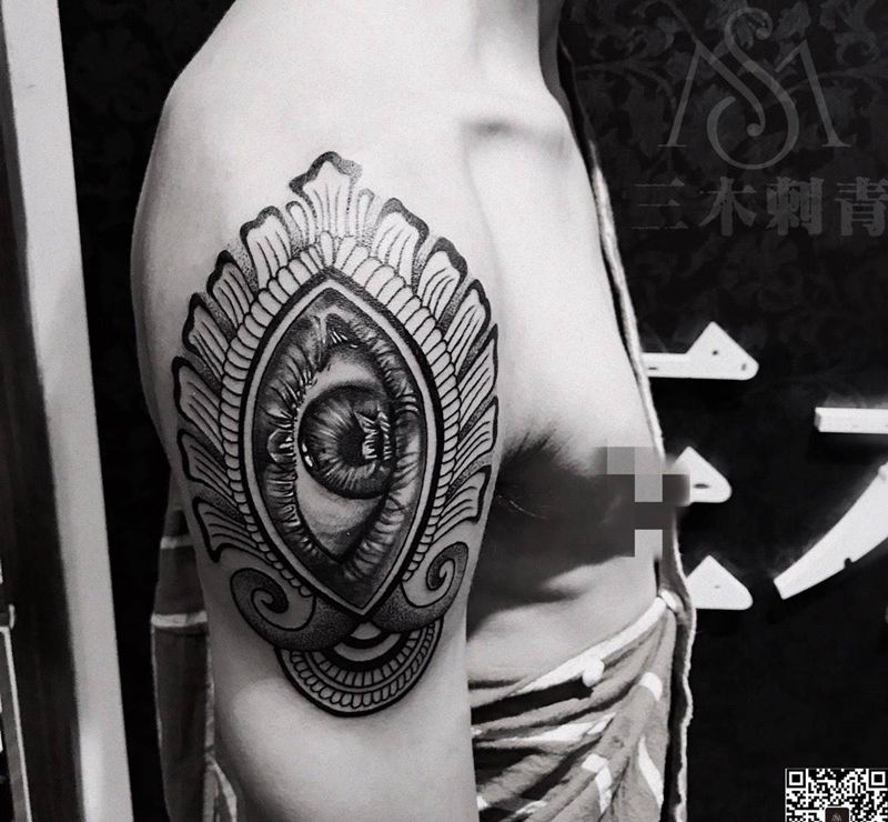 眼纹身图片