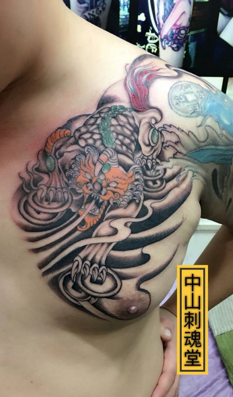 招财图纹身图片