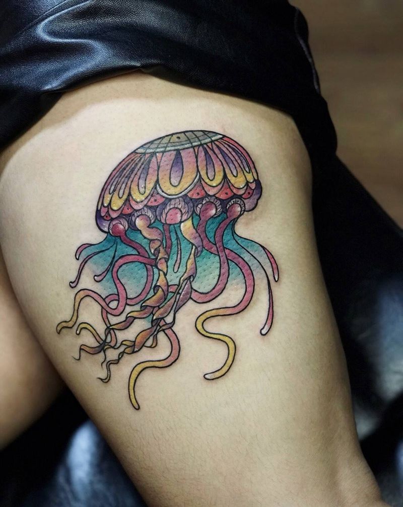 水母纹身图片