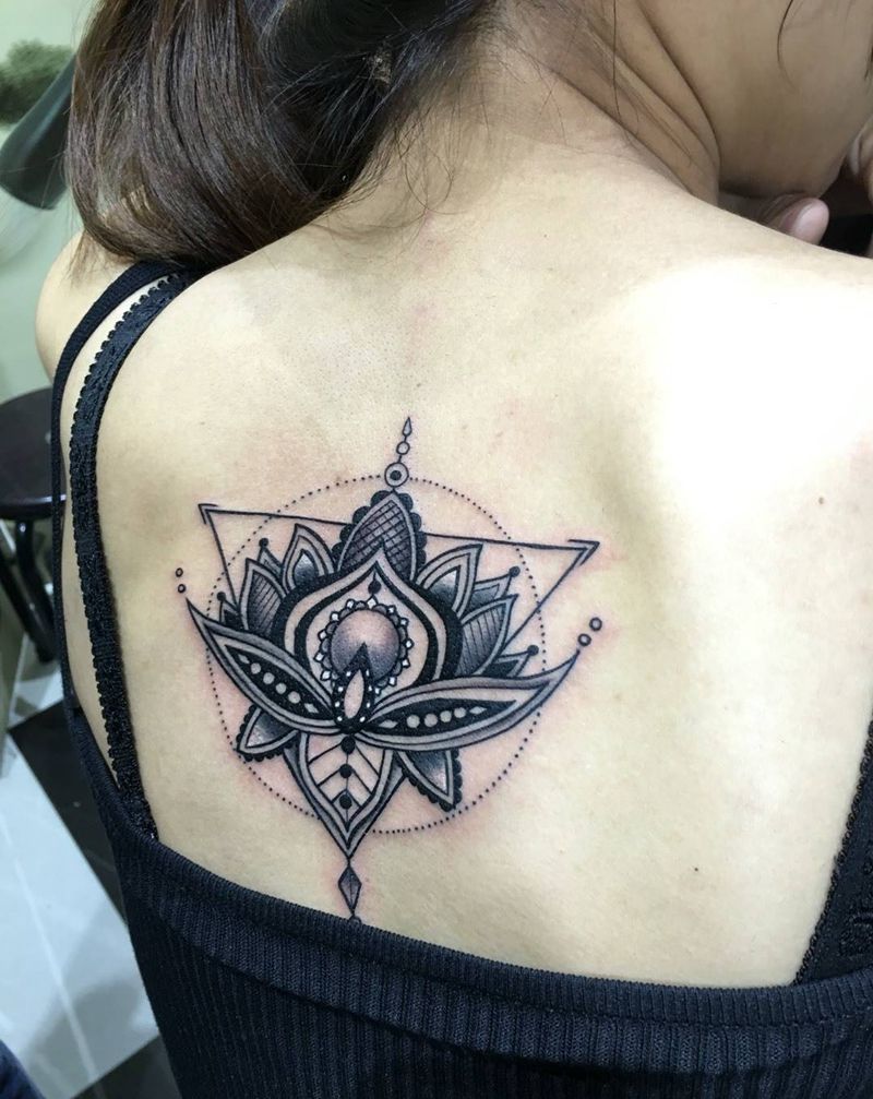 几何印花纹身图片