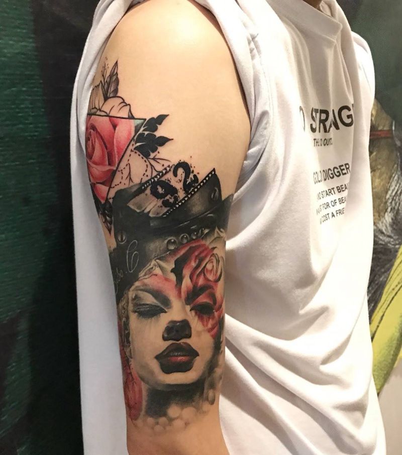 遮盖图腾纹身图片