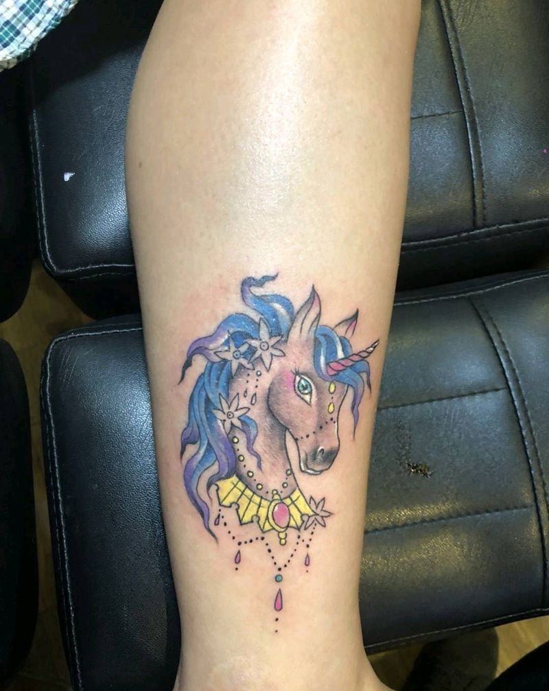 独角兽纹身图片