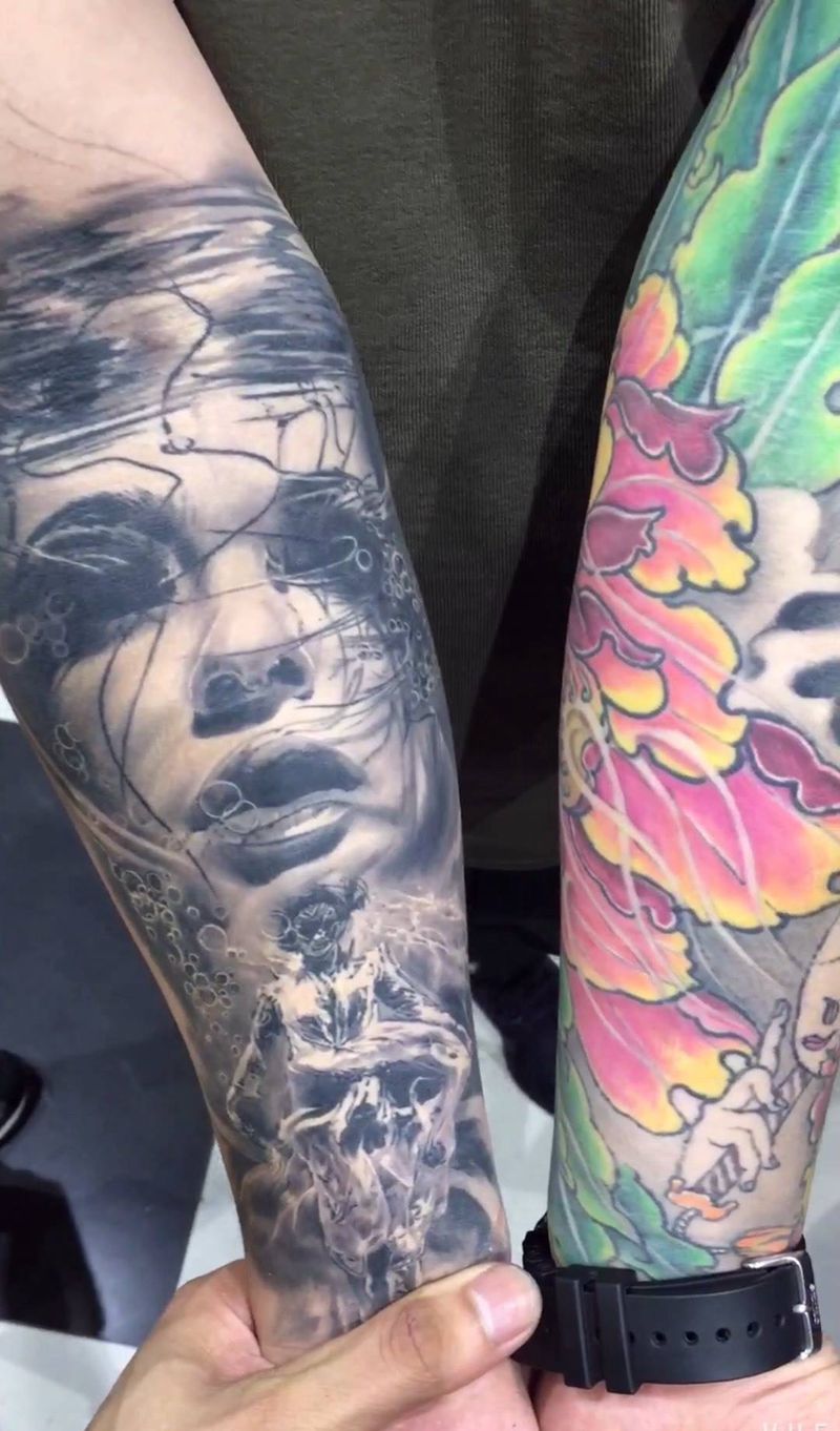 新传统VS欧美纹身图片