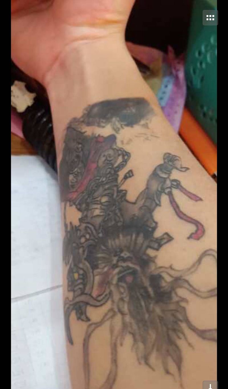 盖旧图纹身图片