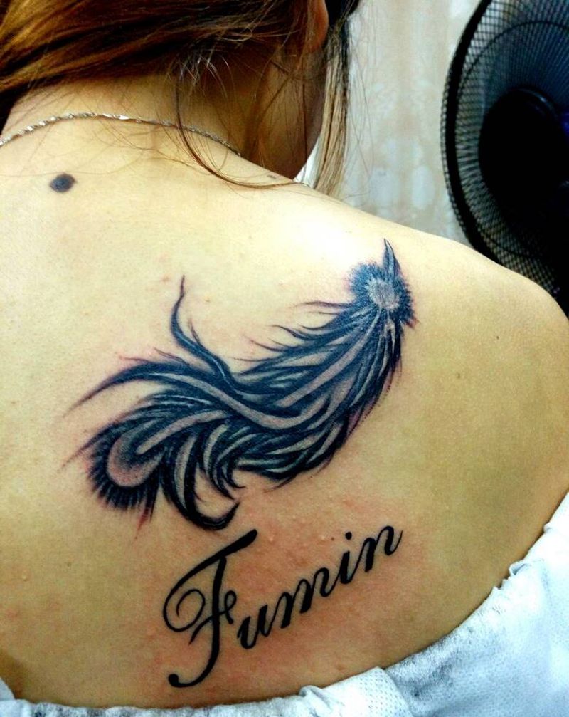 羽毛纹身图片