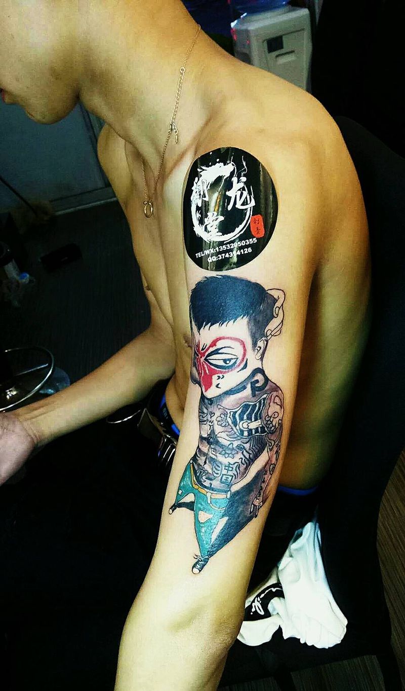 社会猴纹身图片