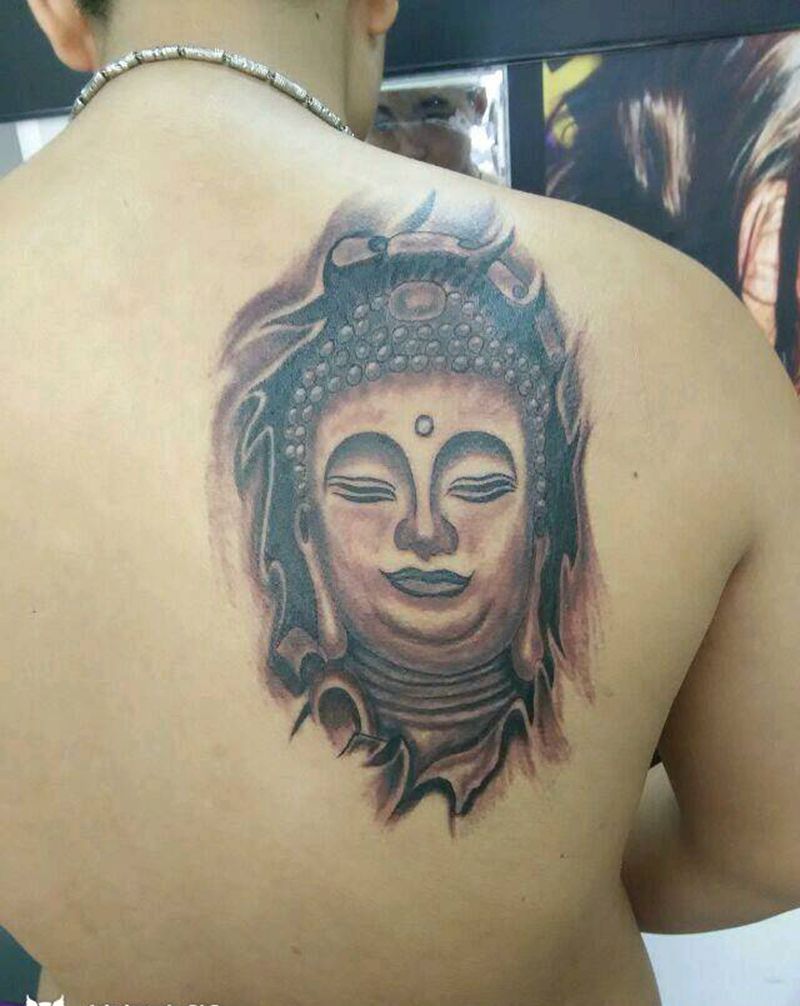 弥勒佛纹身图片