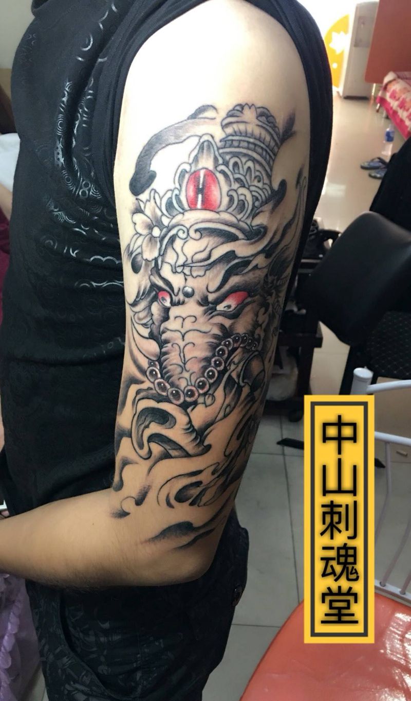 象神纹身图片