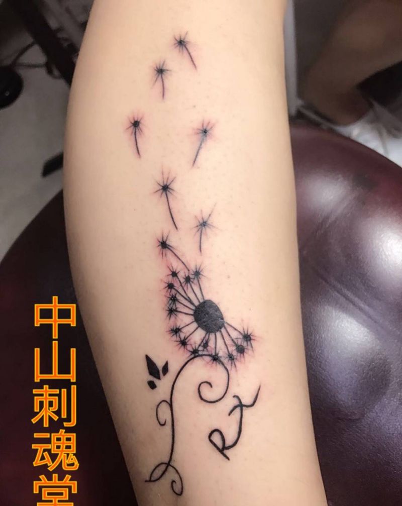 蒲公英纹身图片