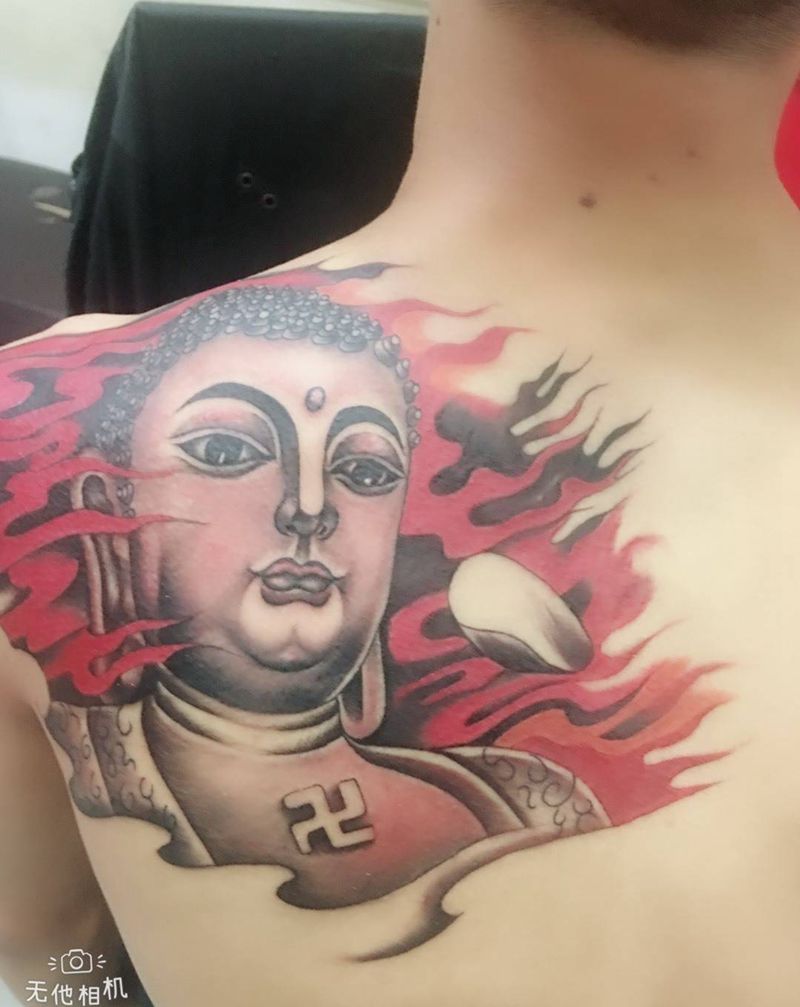 大日如来佛纹身图片