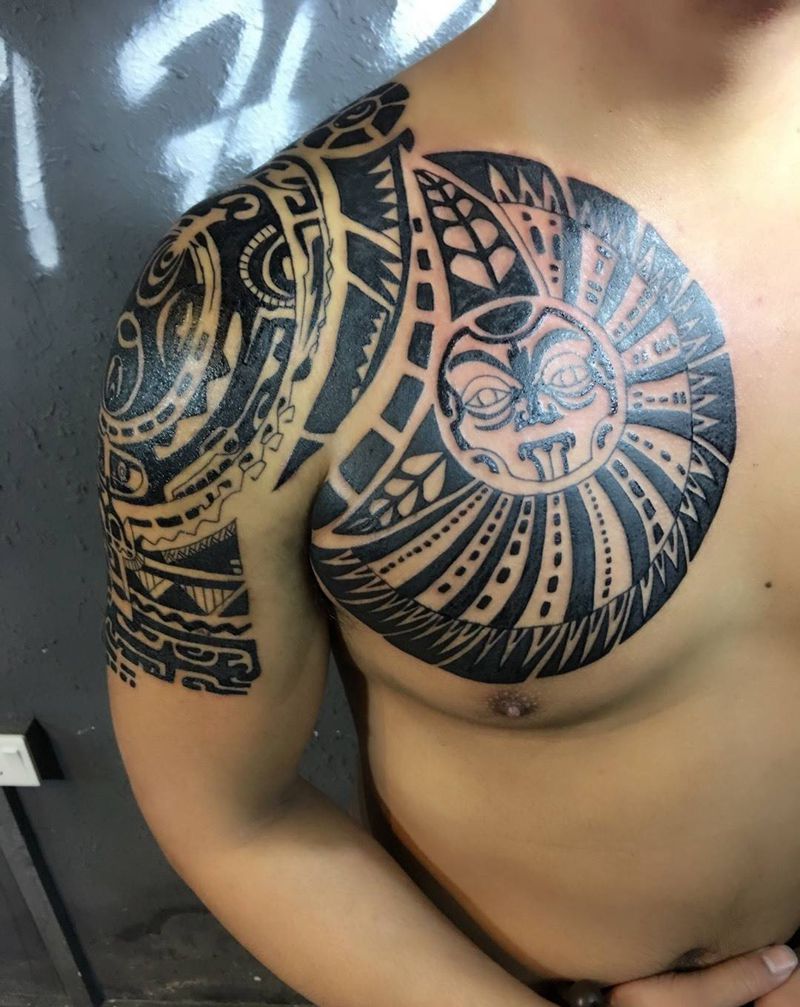 玛雅纹身图片