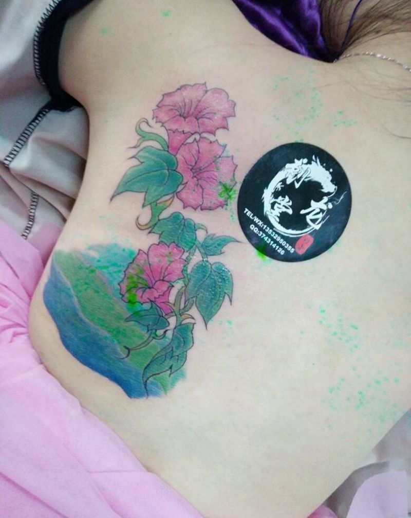 牵牛花纹身图片