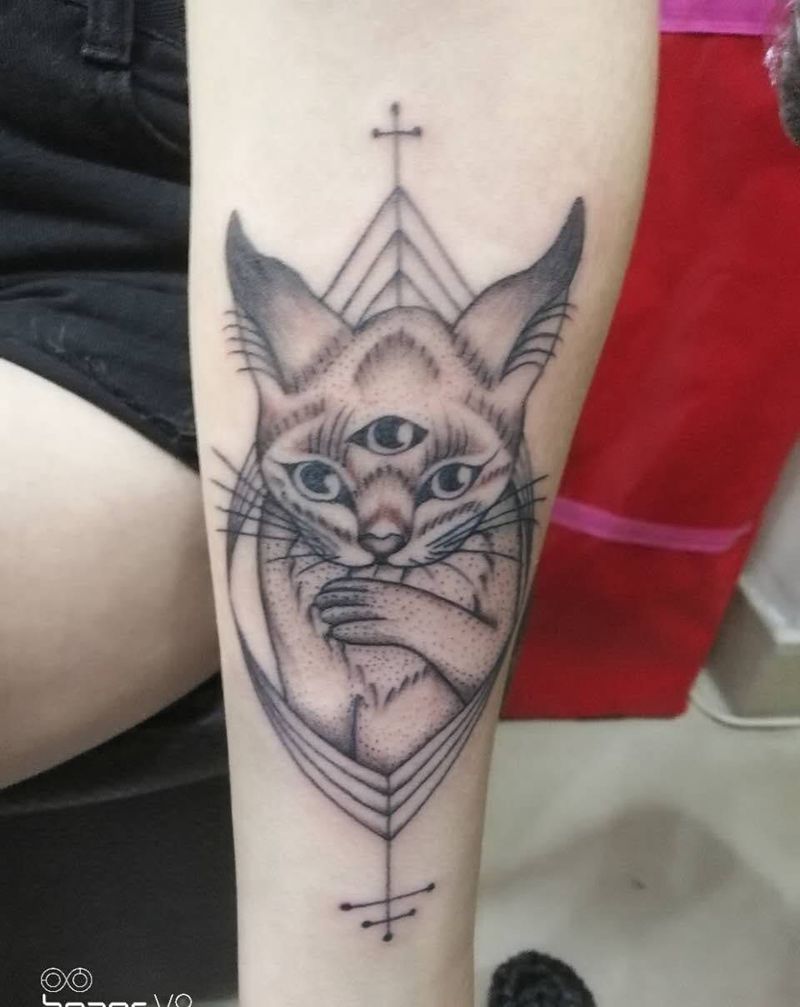 猫咪纹身图片