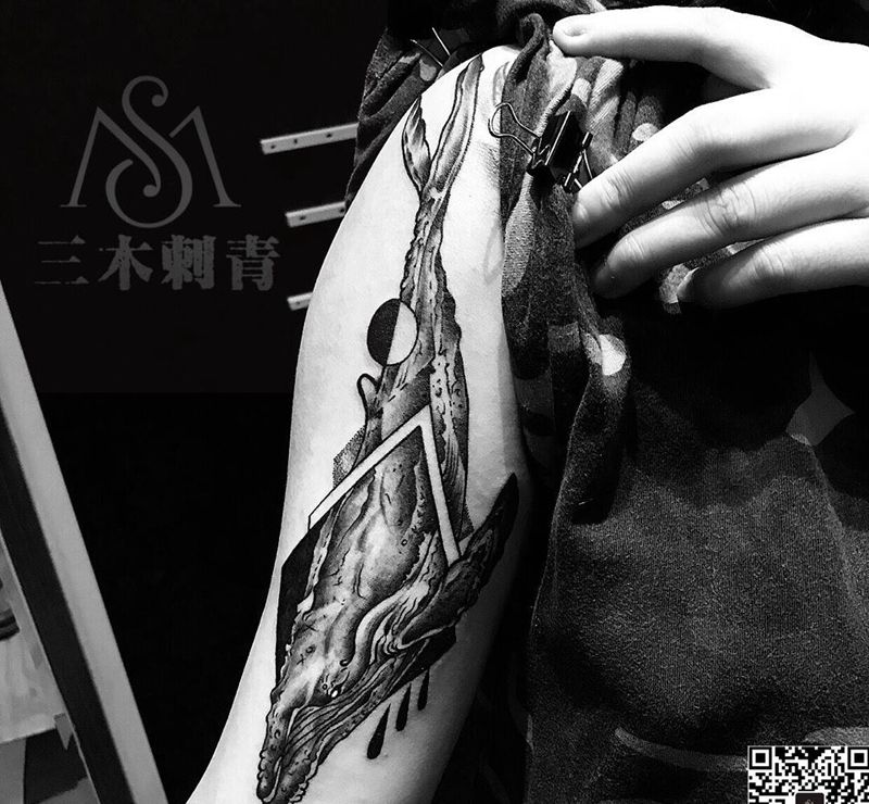鲸鱼 未提白纹身图片