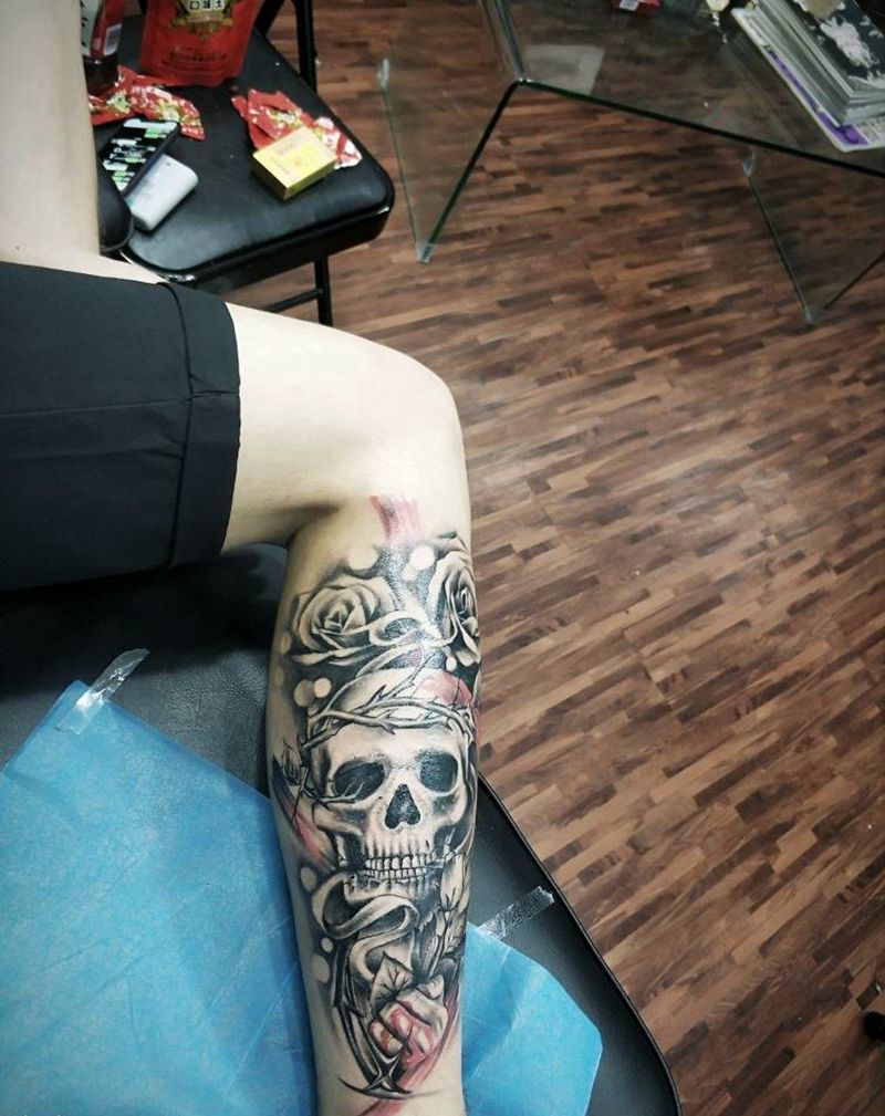 欧美拼接纹身图片