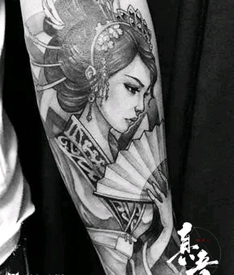 艺伎  修女纹身图片