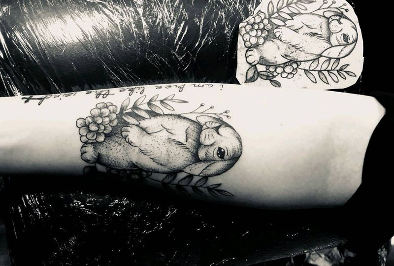 小兔子纹身图片