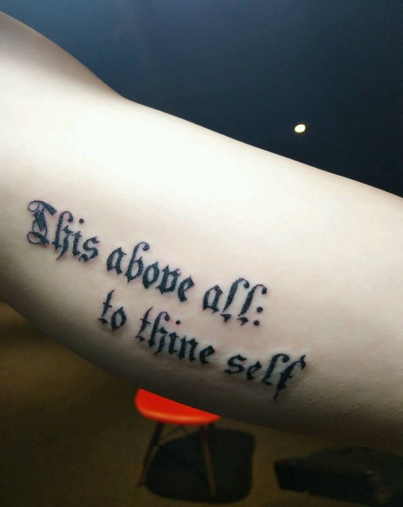 哥特体纹身图片