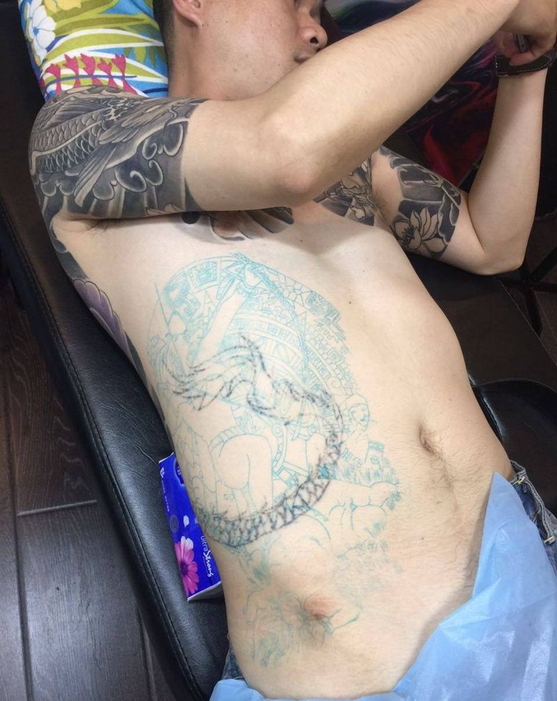 日韩风格纹身图片