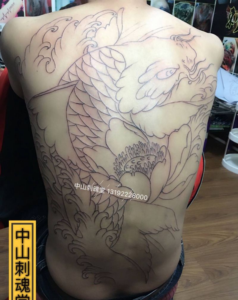 下次上色(待完成)纹身图片