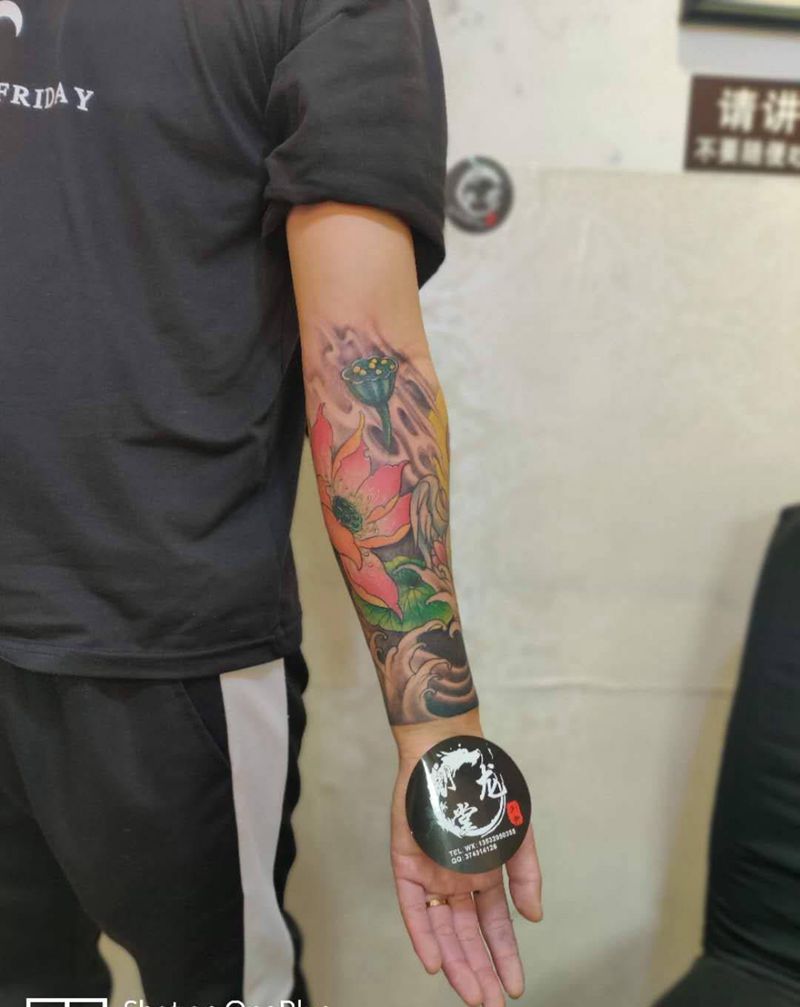 包小臂纹身图片_新传统纹身图案