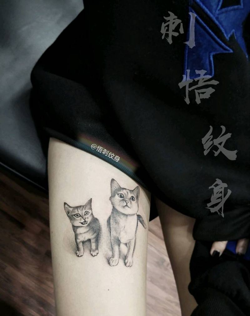 小猫咪纹身图片