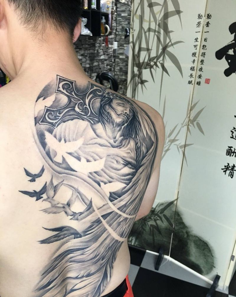 恢复后的黑灰作品纹身图片