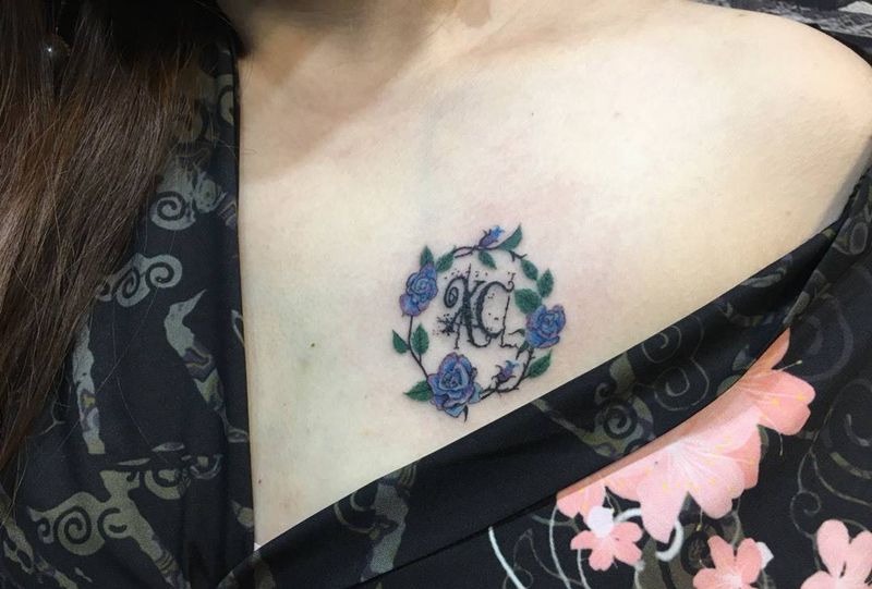 为美女的私人定制纹身图片