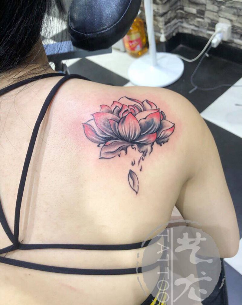 纹身遮盖纹身图片_肩部纹身图案