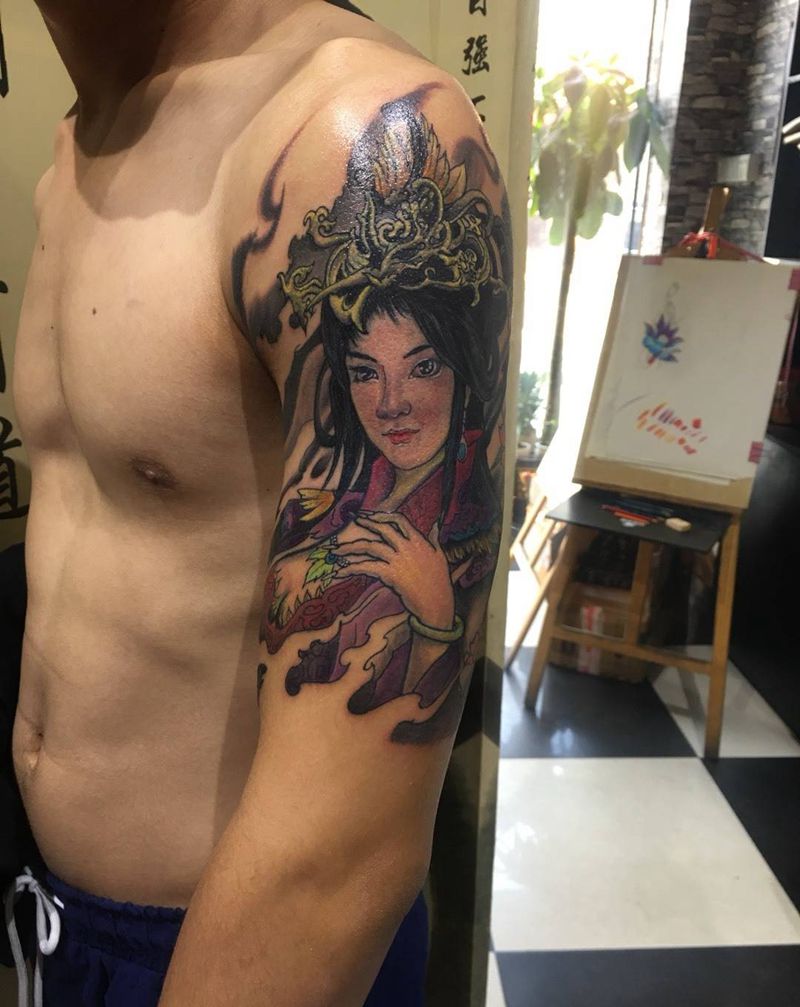 艺妓纹身图片