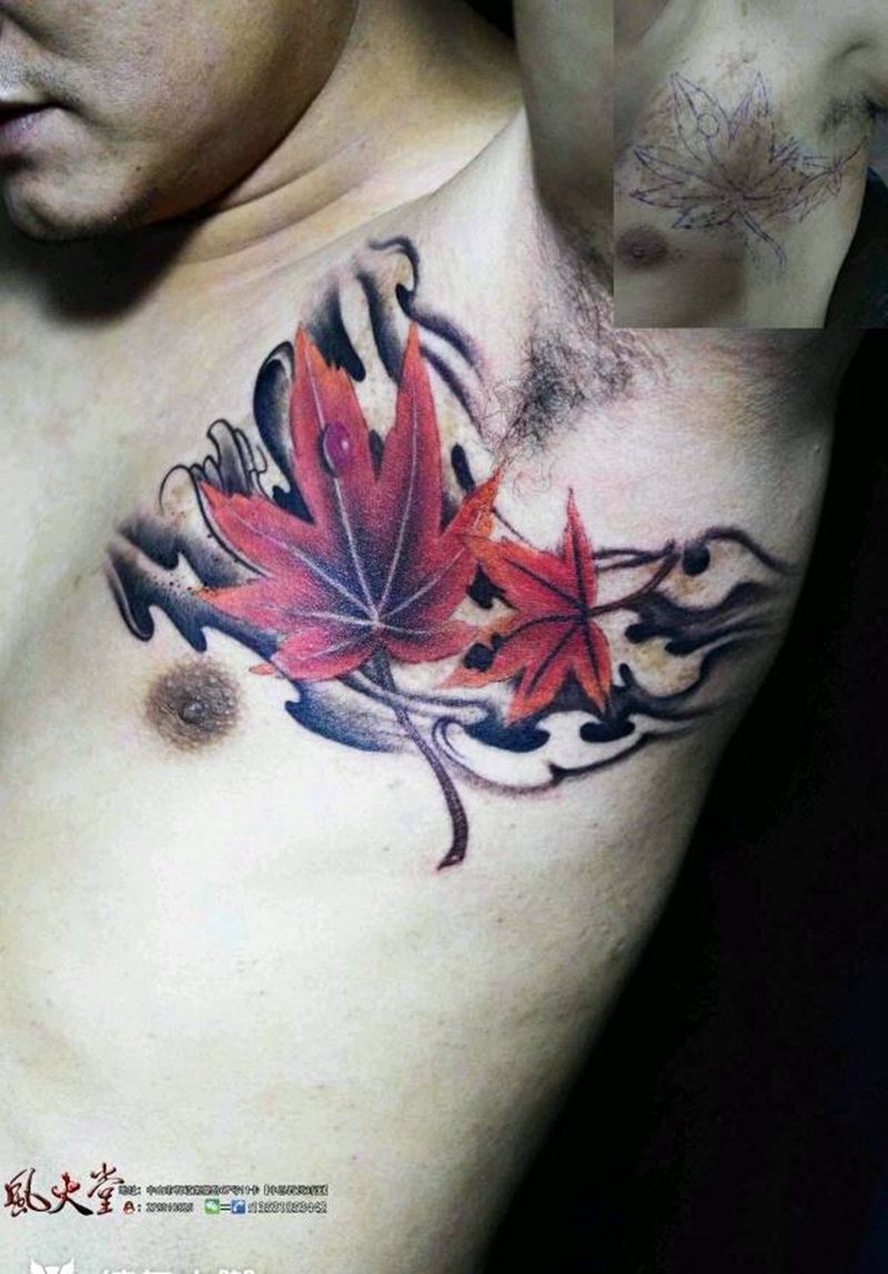 枫叶纹身纹身图片