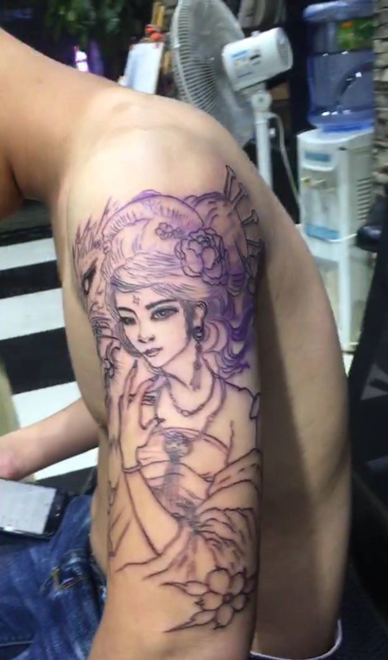 狮子座纹身图片