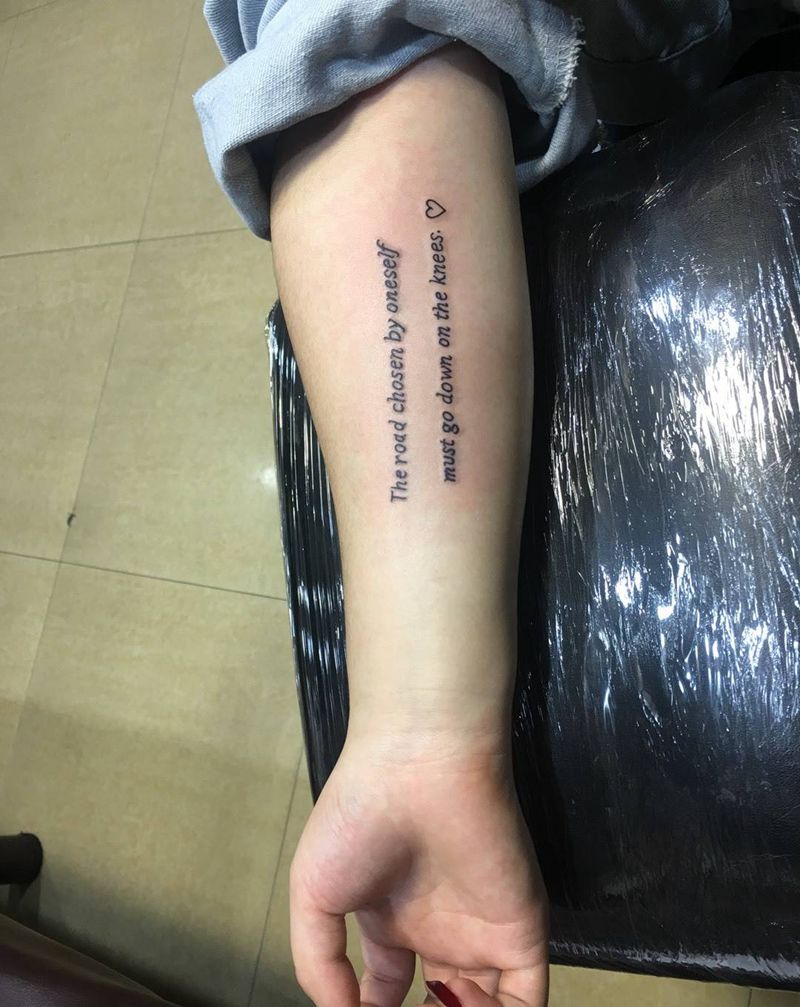 简美英文纹身图片