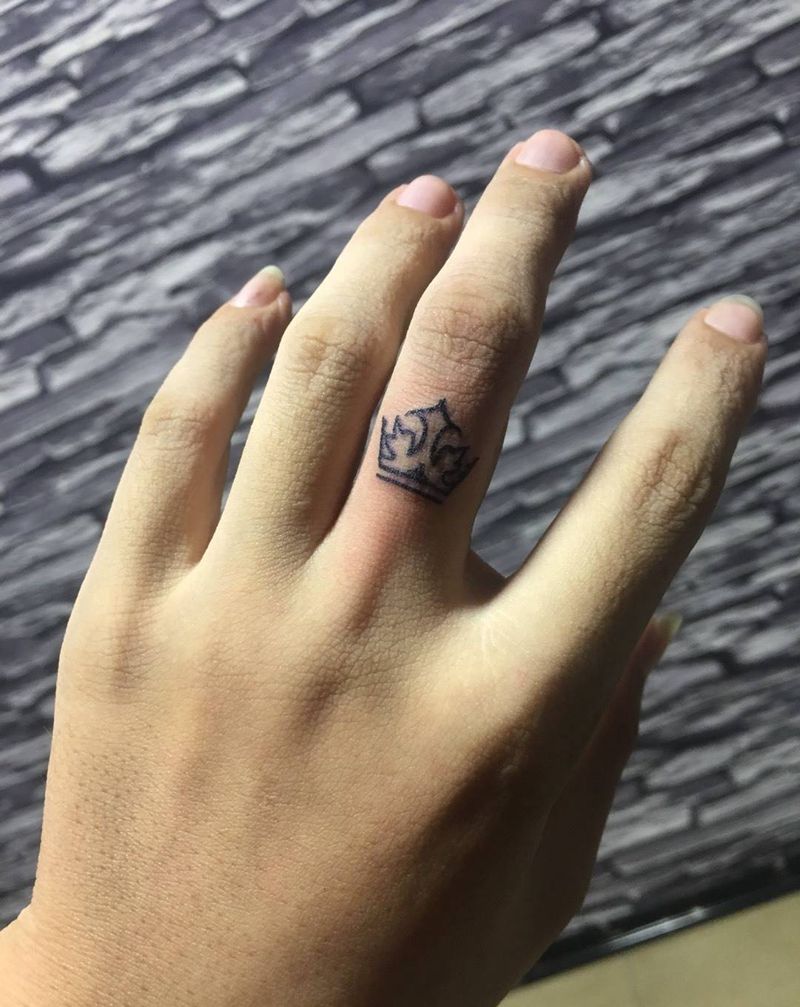 手指文身纹身图片