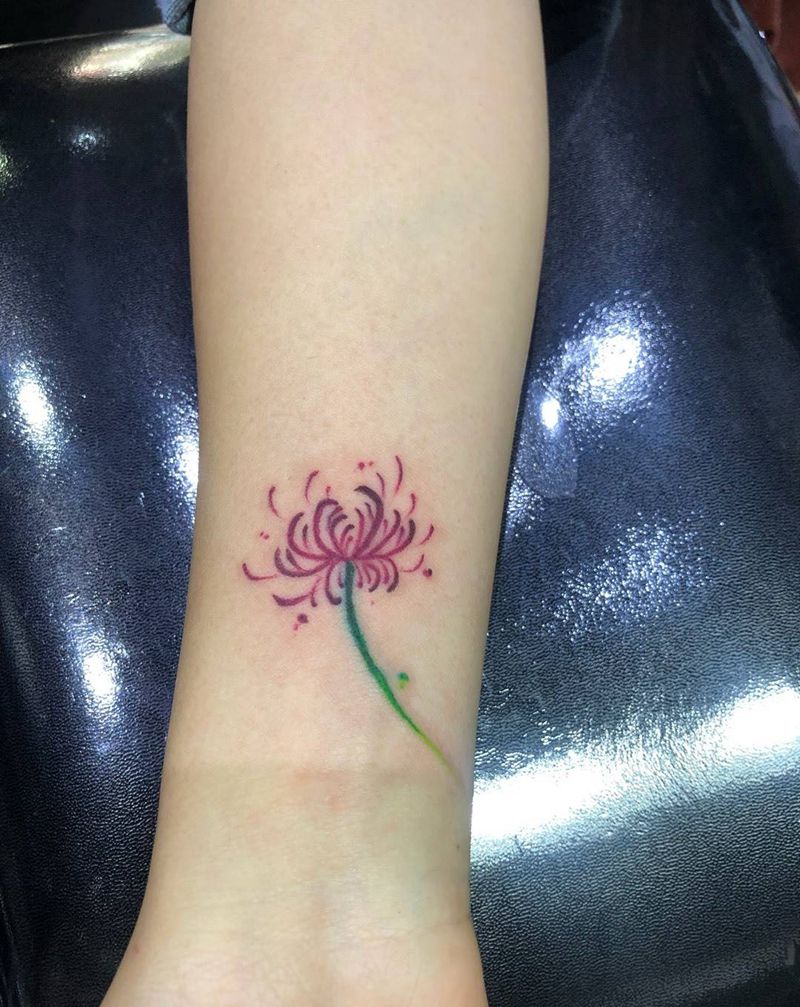 彼岸花纹身图片