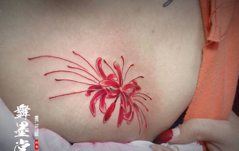 彼岸花纹身图片