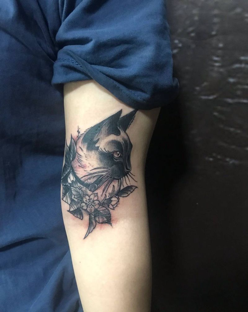 喵星人纹身图片