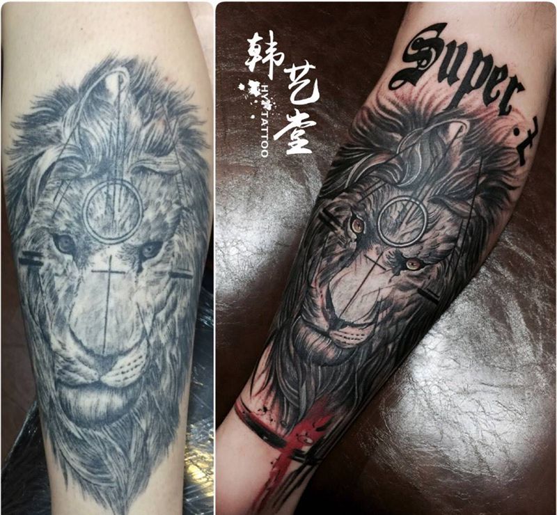 修改前后作品纹身图片