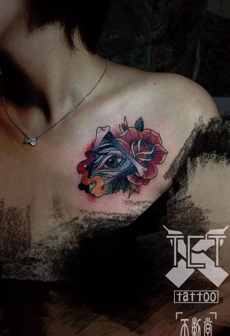 上帝之眼纹身图片